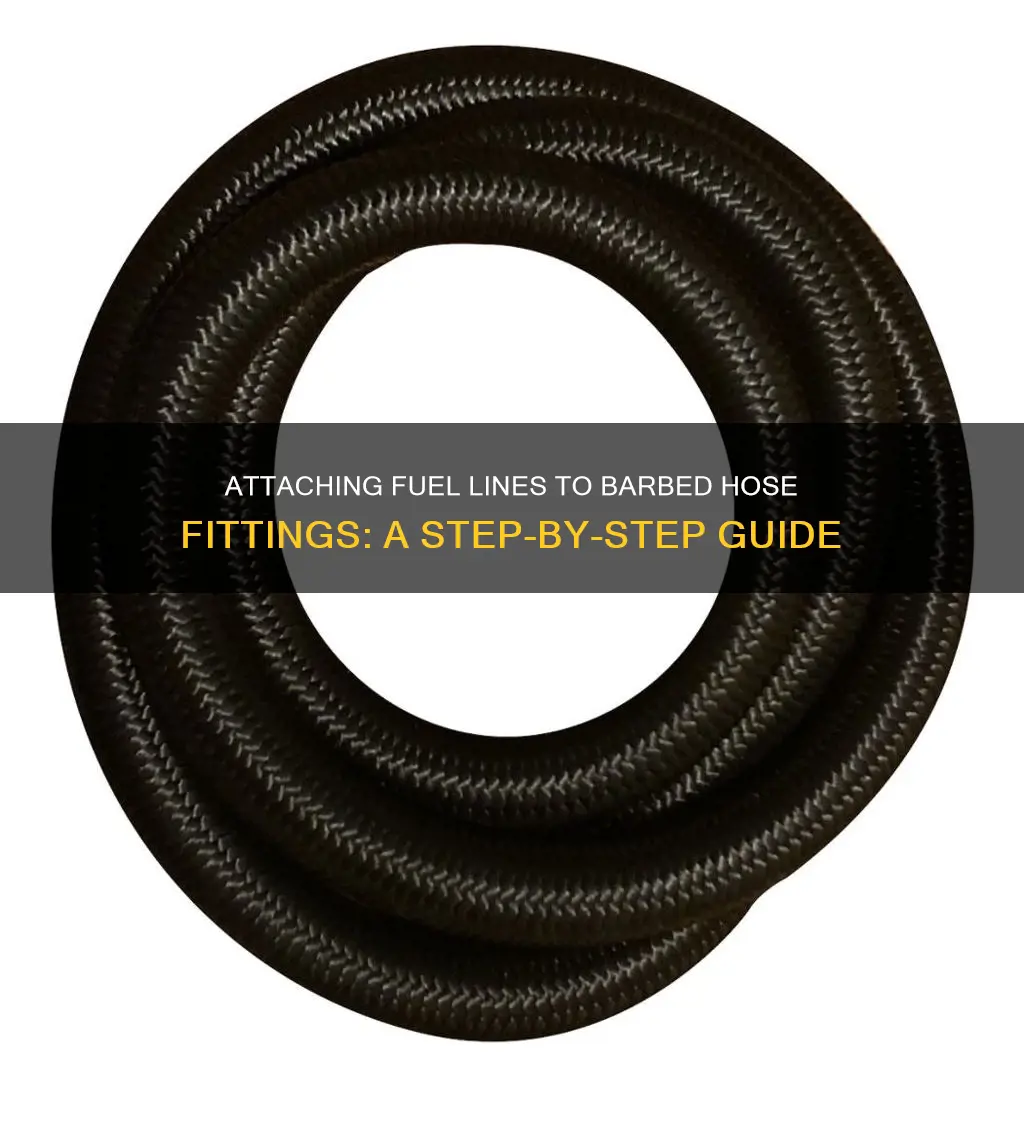 how to get fuel lines on barbed hose fittings