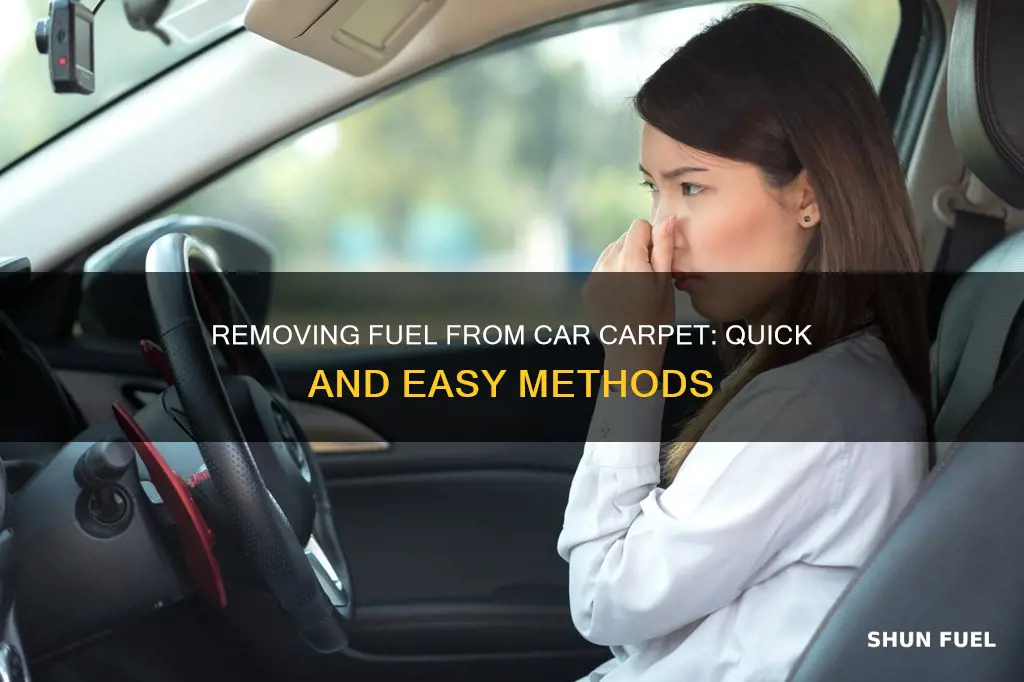 how to get fuel out of car carpet