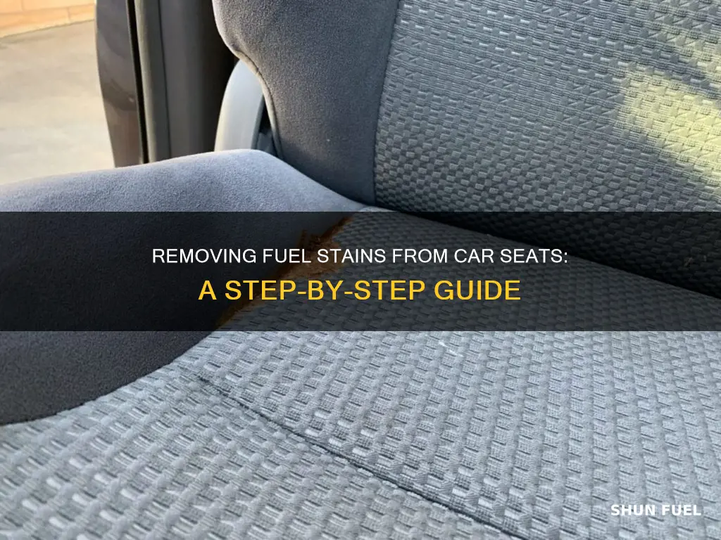 how to get fuel out of car seat