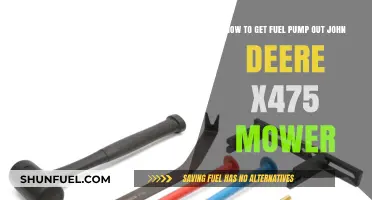 Step-by-Step Guide: Removing Fuel Pump from John Deere X475 Mower