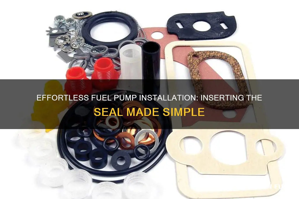 how to get fuel pump with seal inserted easily
