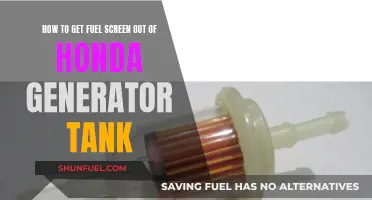 Removing Fuel Screen from Honda Generator Tank: A Step-by-Step Guide