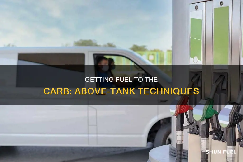 how to get fuel to carb if above tank
