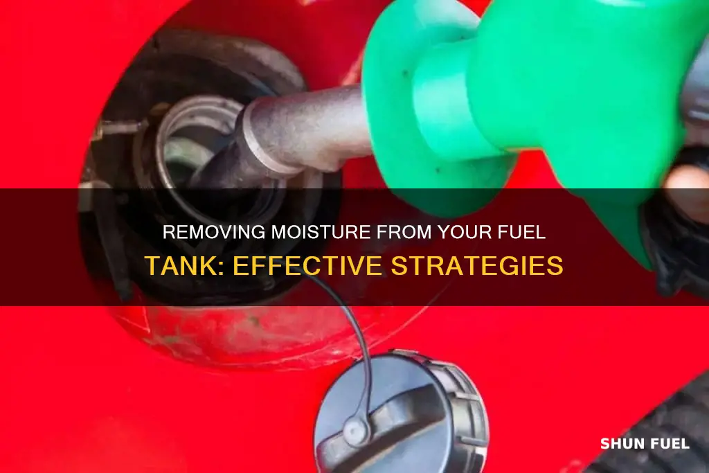 how to get moisture out of my fuel tank