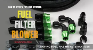 Attaching Fuel Lines: Filter Blower, Step-by-Step