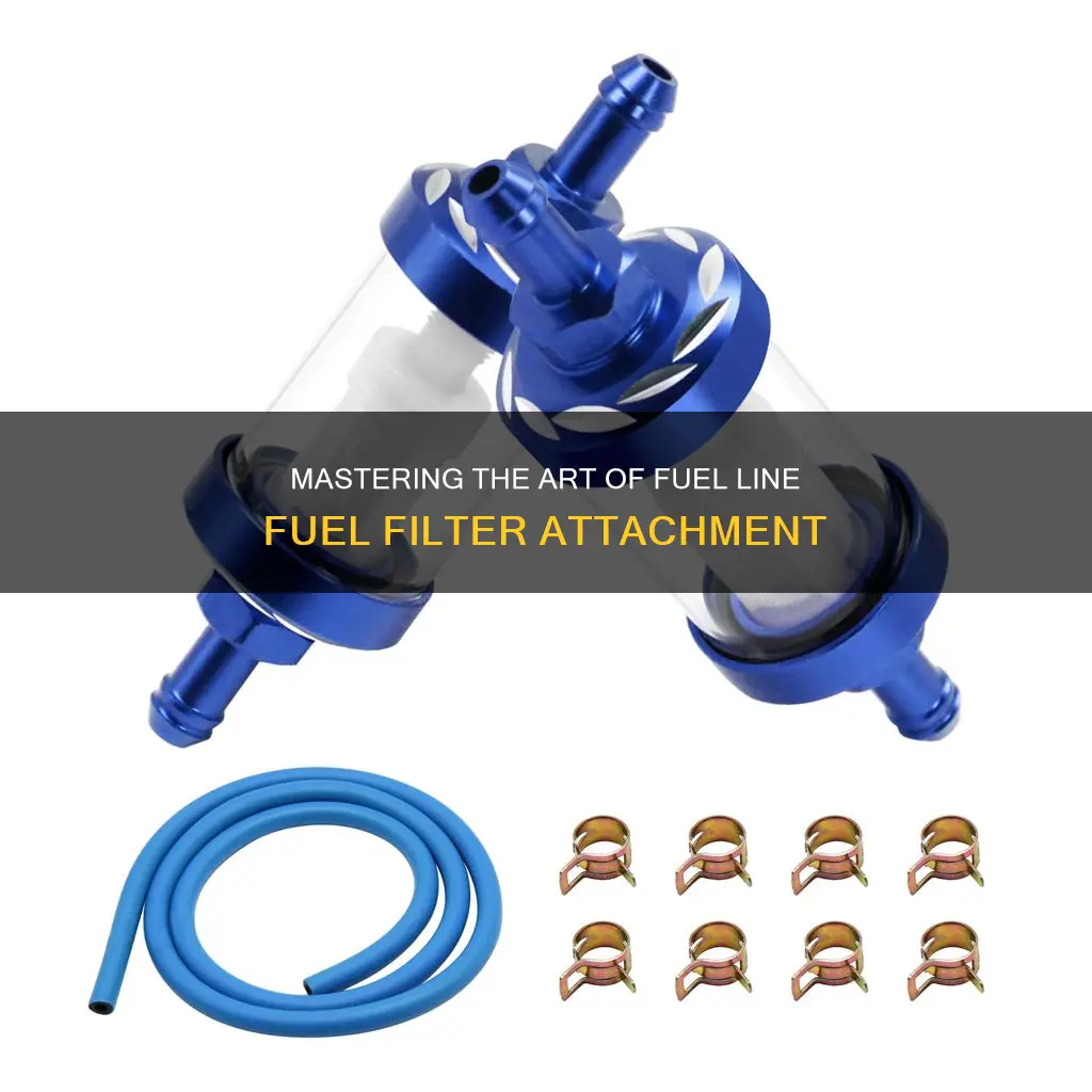 how to get new fuel line attached fuel filter