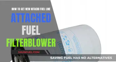 Attaching Hitachi Fuel Lines: Filter and Blower Guide