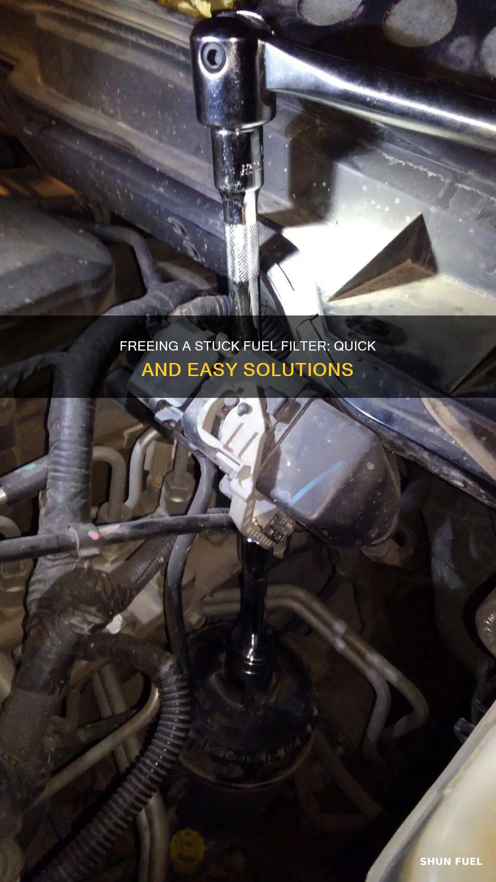 how to get off a stuck fuel filter