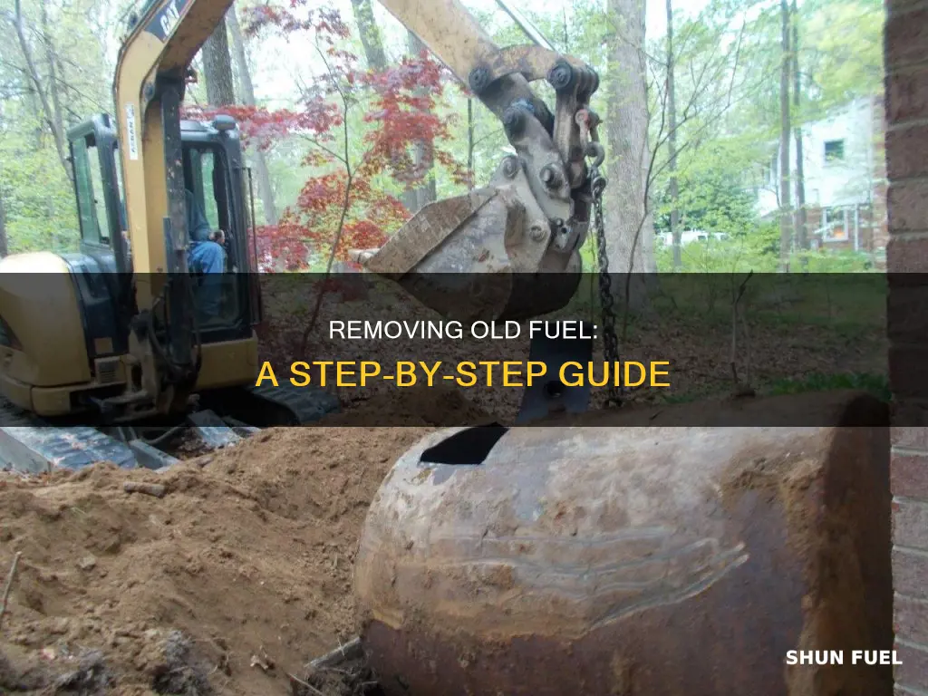 how to get old fuel out of tank