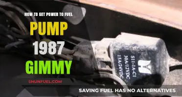Powering Your 1987 Gimmy's Fuel Pump: A Step-by-Step Guide