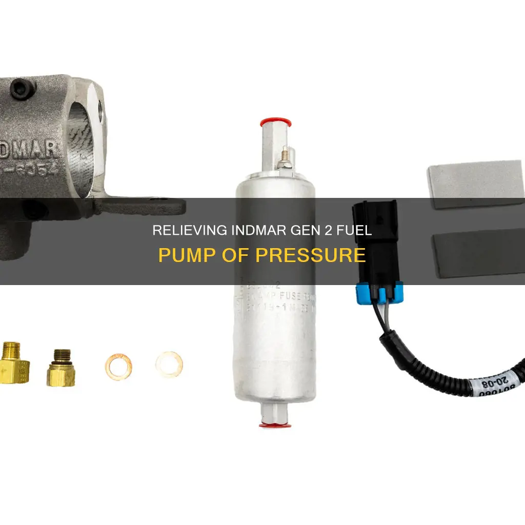 how to get pressure off indmar gen 2 fuel pump