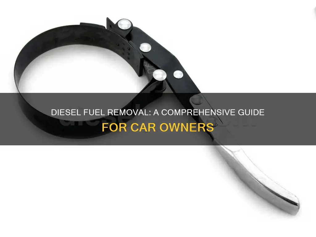 how to get rid of diesel fuel from car