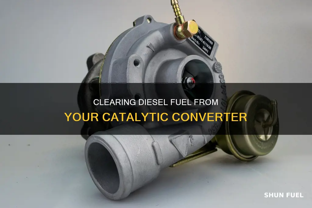 how to get rid of diesel fuel in catalytic converter