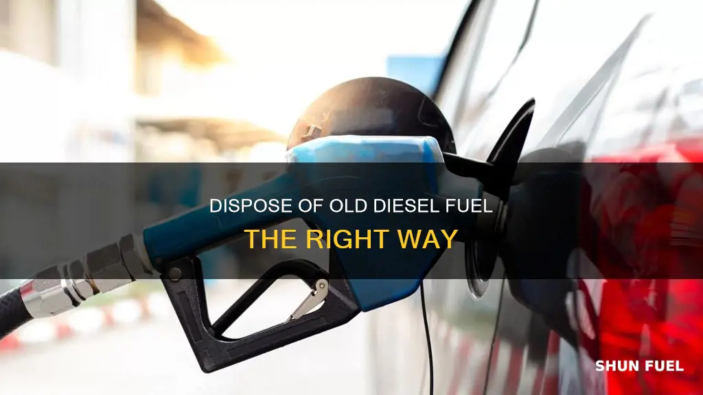 how to get rid of old diesel fuel