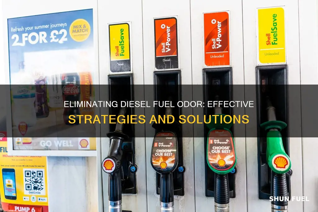 how to get rid of the smell of diesel fuel