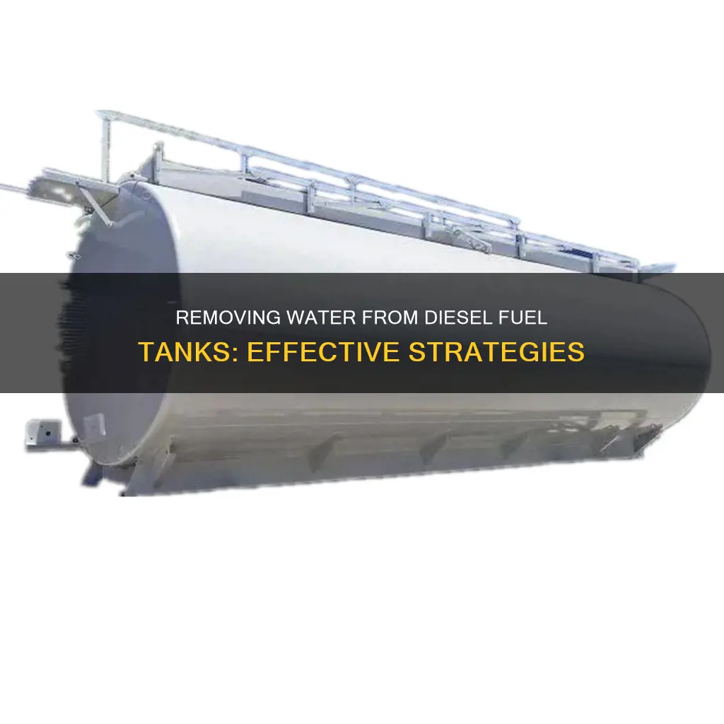 how to get rid of water in diesel fuel tank
