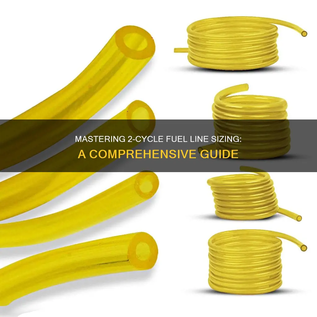 how to get right size 2 cycle fuel line sizes