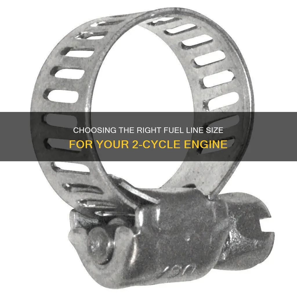 how to get right size 2 cycle fuel line sizes