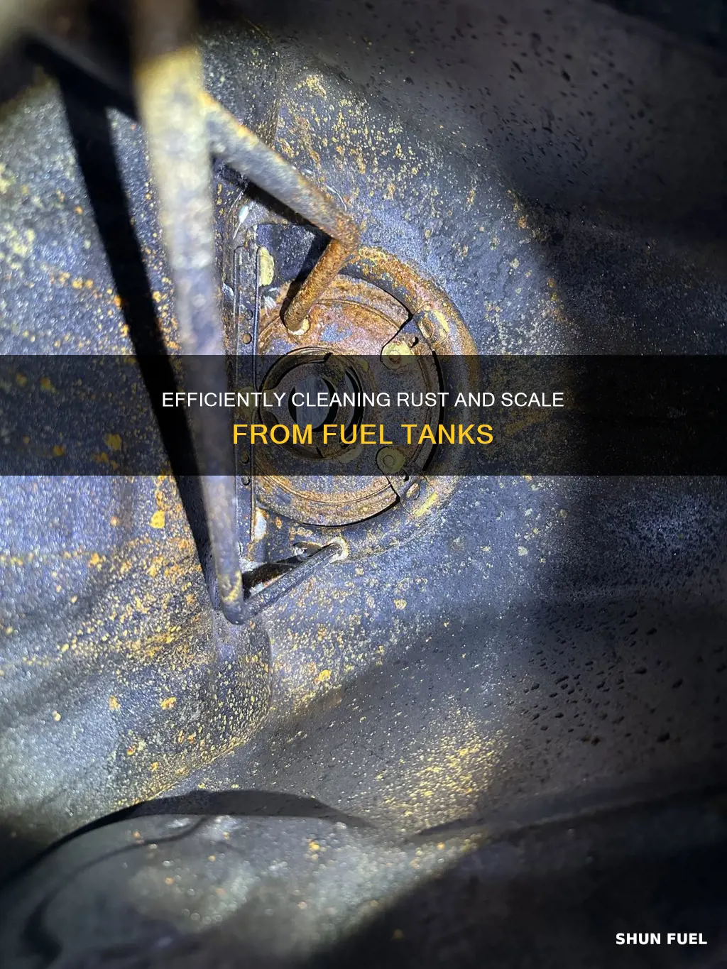 how to get rust and scale from fuel tank