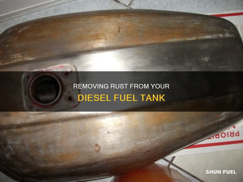 how to get rust out of a diesel fuel tank