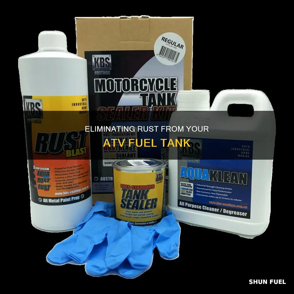 how to get rust out of atv fuel tank
