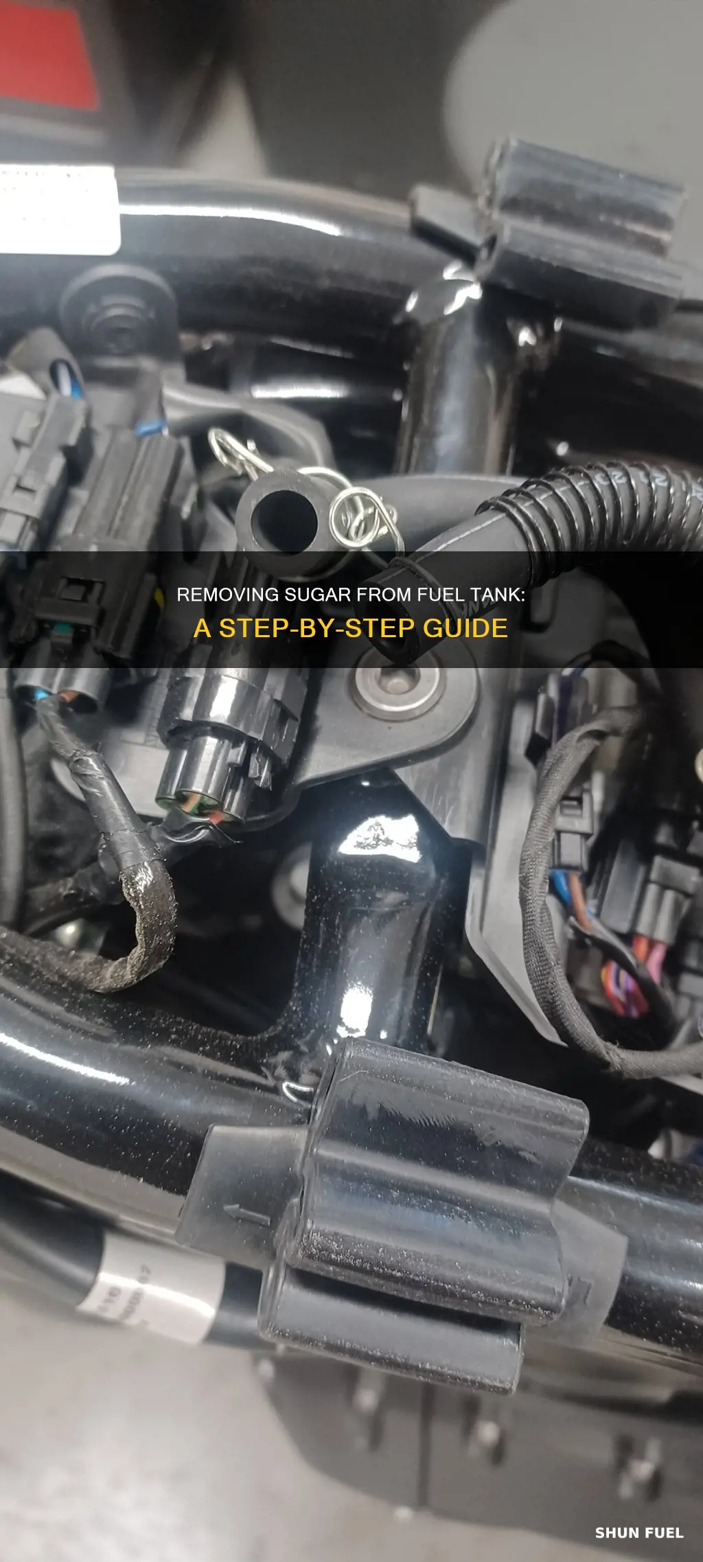 how to get sugar out of fuel tank
