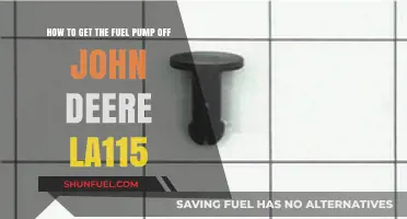 Removing the Fuel Pump on a John Deere LA115: Step-by-Step Guide