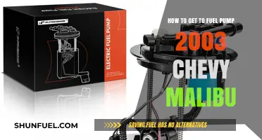 Accessing and Replacing the Fuel Pump in a 2003 Chevy Malibu