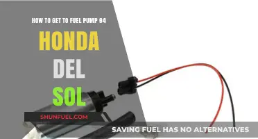 Accessing and Replacing the Fuel Pump in a 1994 Honda Del Sol