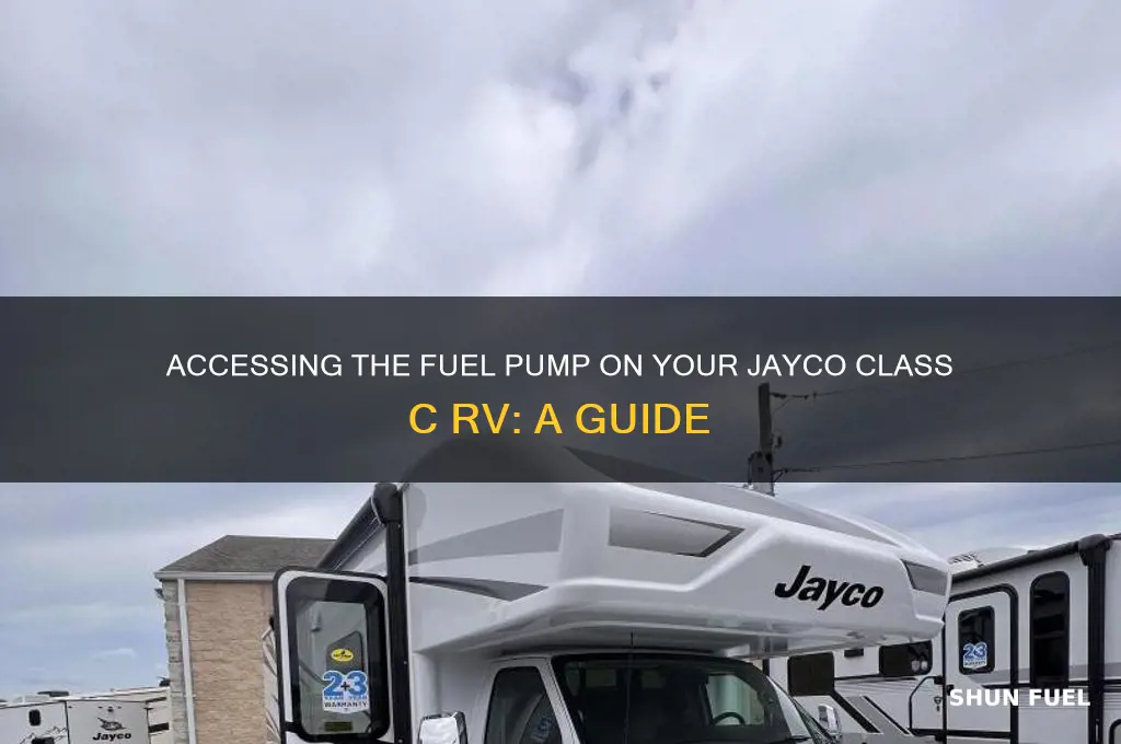 how to get to fuel pump on jayco class c