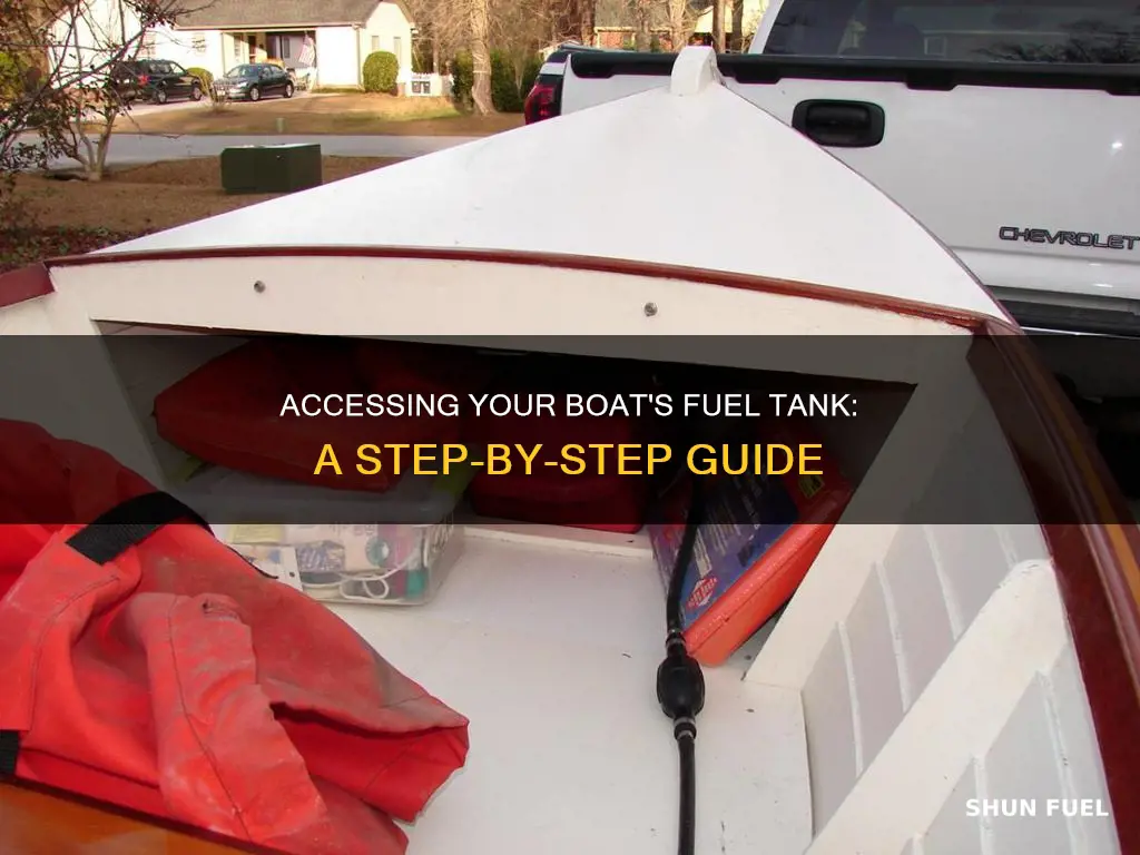 how to get to fuel tank in boat