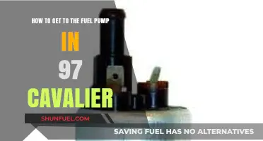 Accessing the Fuel Pump in a 1997 Cavalier: Step-by-Step Guide