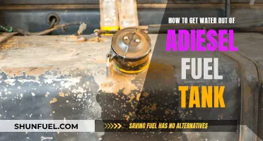 Removing Water from a Diesel Fuel Tank