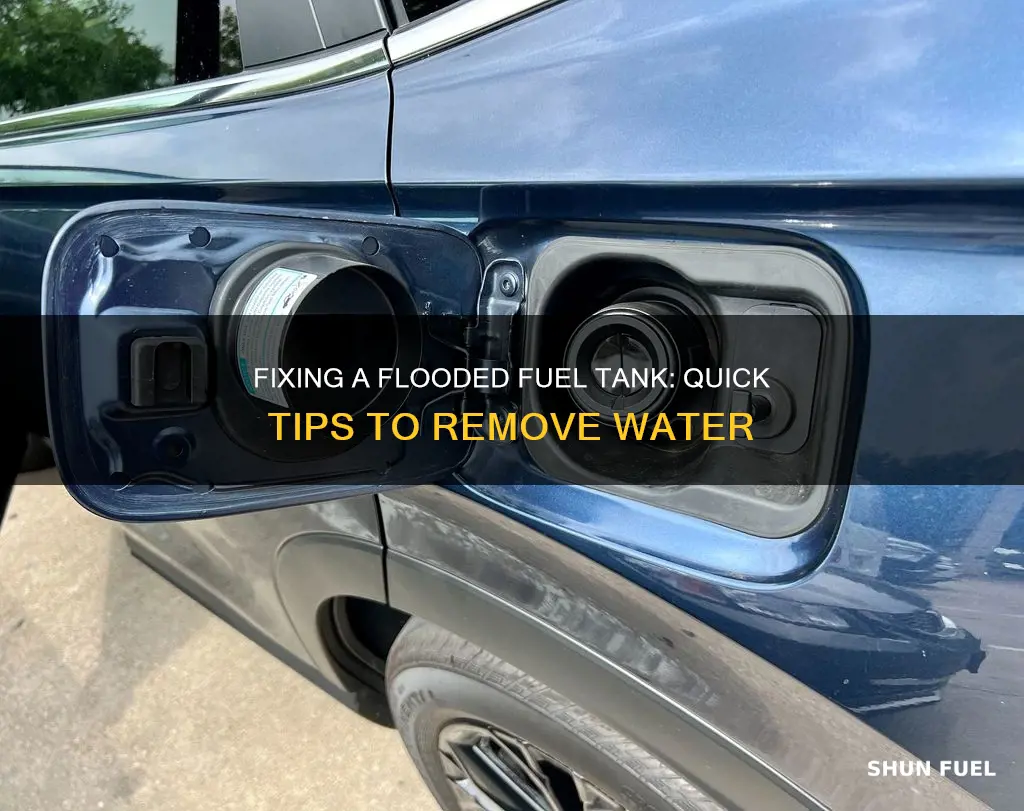 how to get water out of car fuel tank