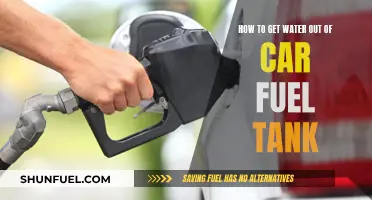 Draining Water from Your Car's Fuel Tank: A Step-by-Step Guide