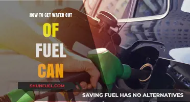 Effective Methods to Remove Water from Your Fuel Can Safely