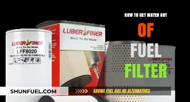 Removing Water from Fuel Filter: A Step-by-Step Guide