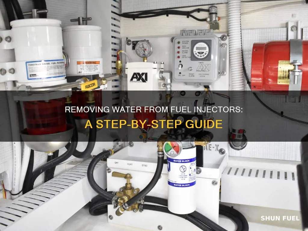 how to get water out of fuel injectors
