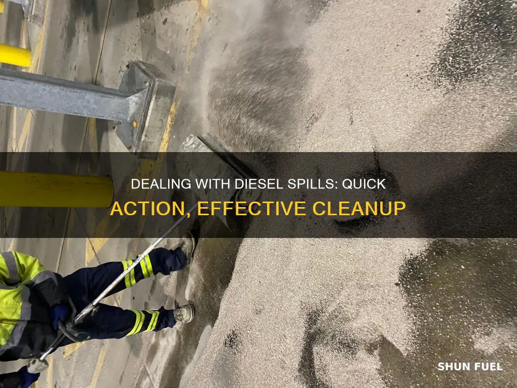 how to handle a diesel fuel spill