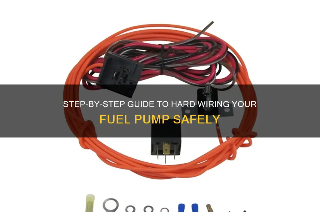 how to hard wire a fuel pump