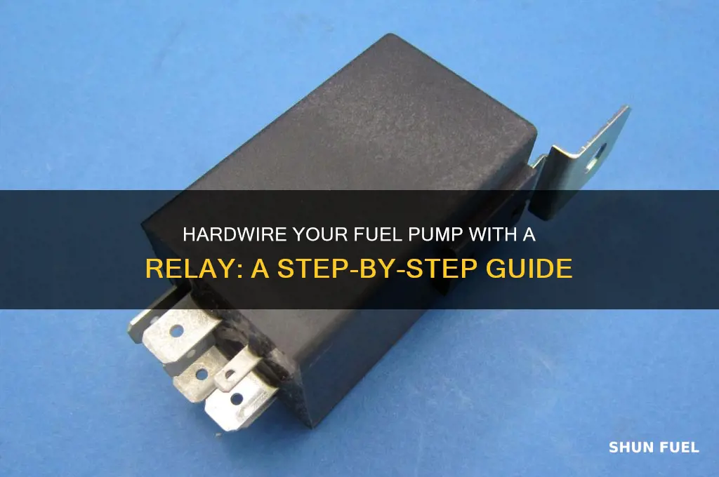 how to hardwire a fuel pump with relay