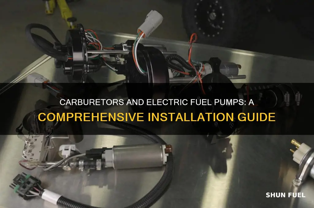 how to have a carborator and electric fuel pump
