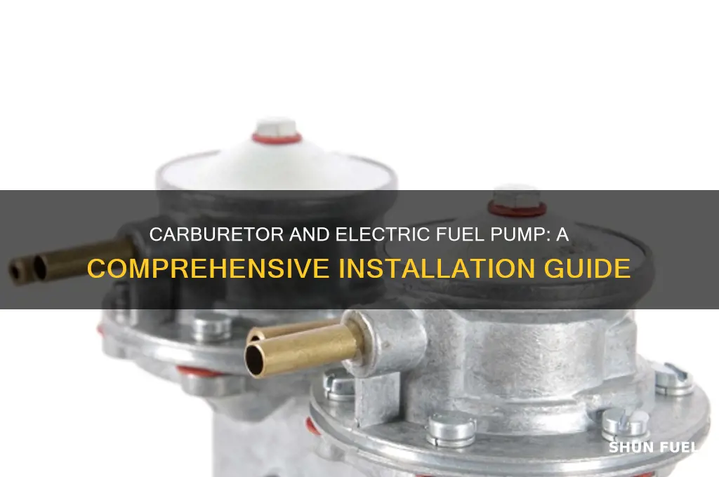 how to have a carburetor and electric fuel pump