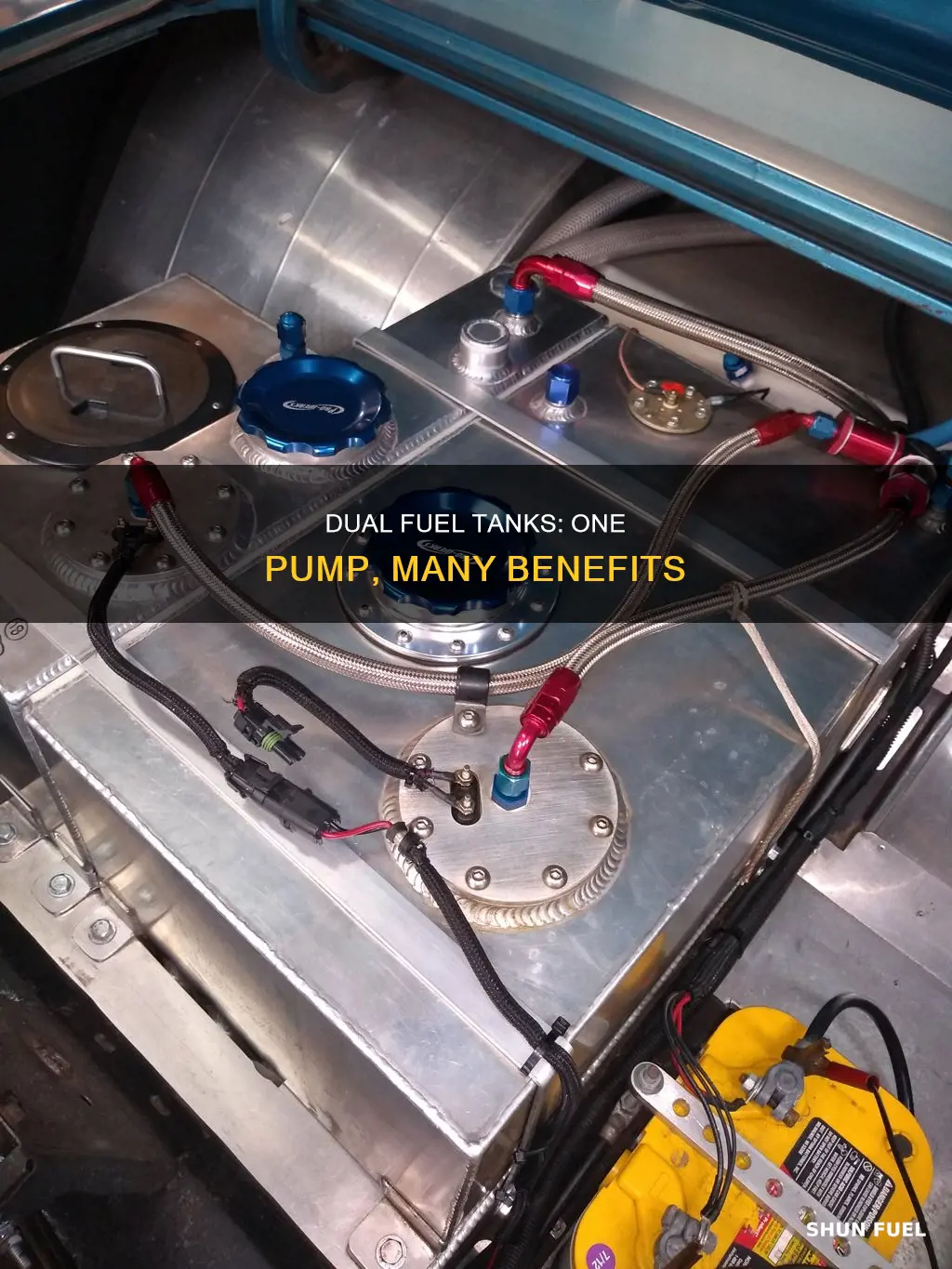 how to have dual fuel tanks with one pump