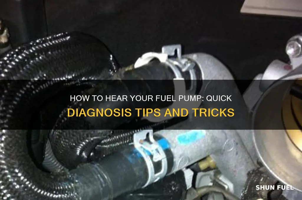 how to hear fuel pump
