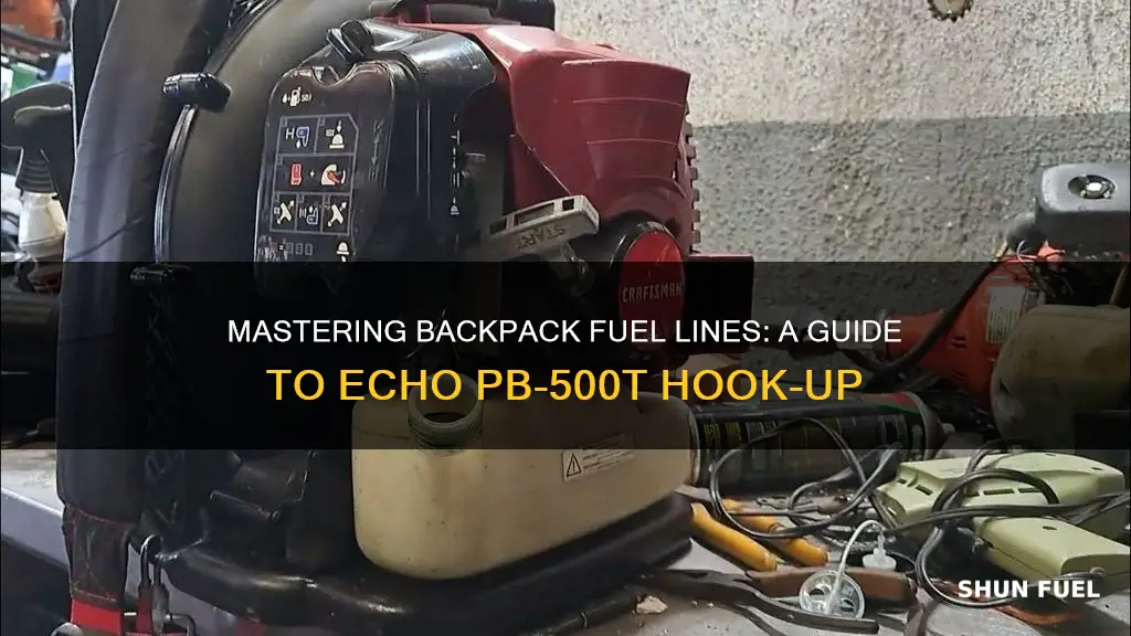 how to hook fuel lines on a echo pb-500t backpack