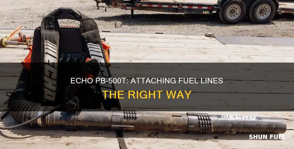 how to hook fuel lines on a echo pb-500t backpack