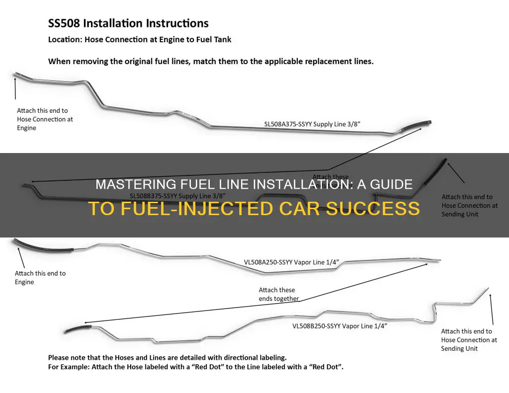 how to hook fuel lines up in fuuel injected car