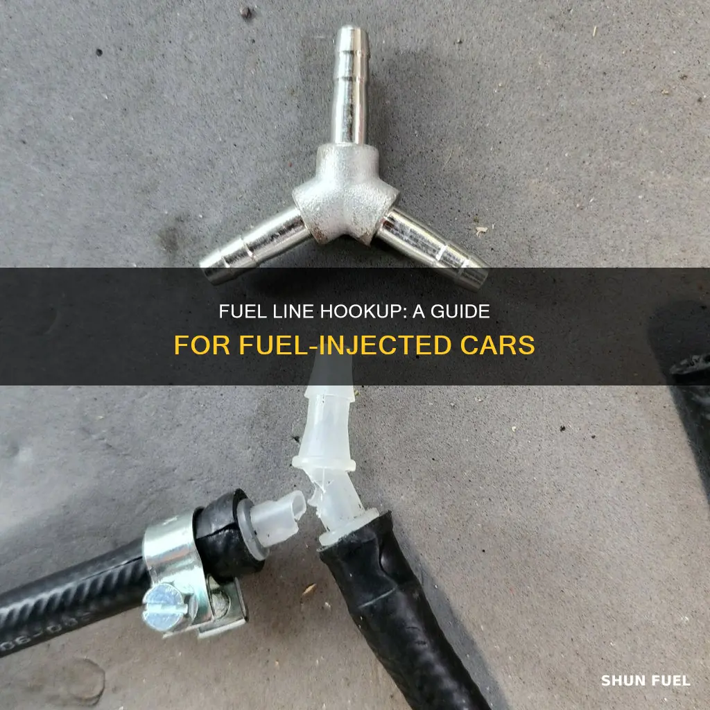 how to hook fuel lines up in fuuel injected car