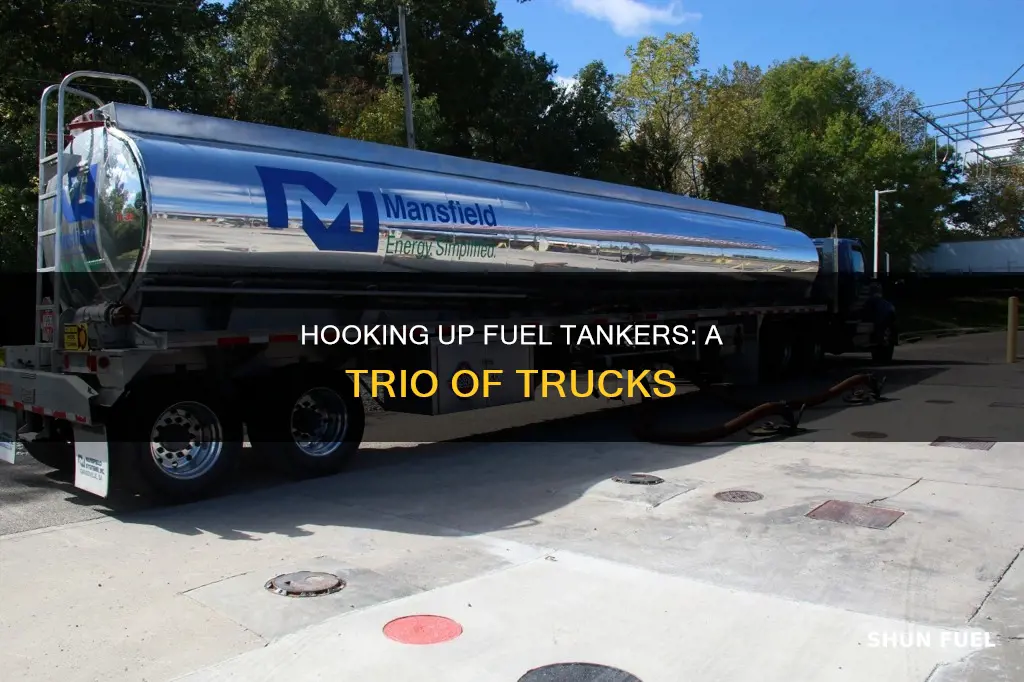 how to hook up 3 fuel tanks trucks